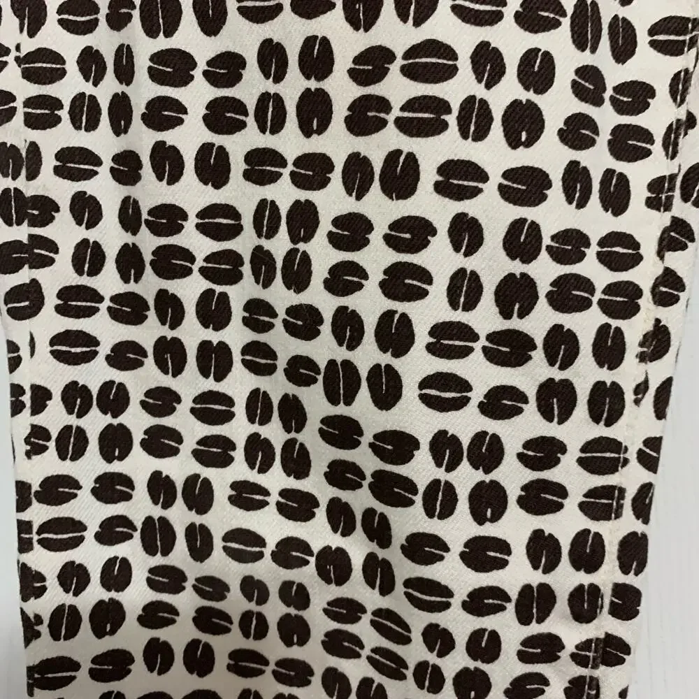 Kate Spade Broome Street Coffee Bean Print Slim Jeans